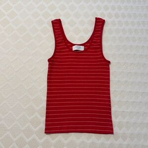 Red stripe tank top
